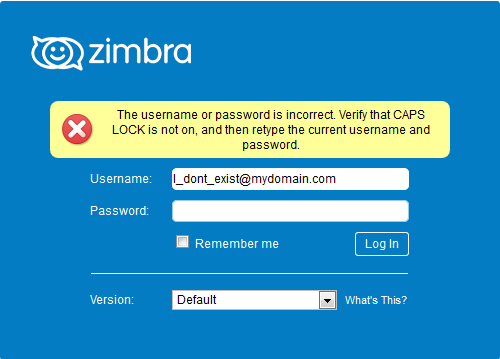 You Are Using The Wrong Username And or Password Common problem using 